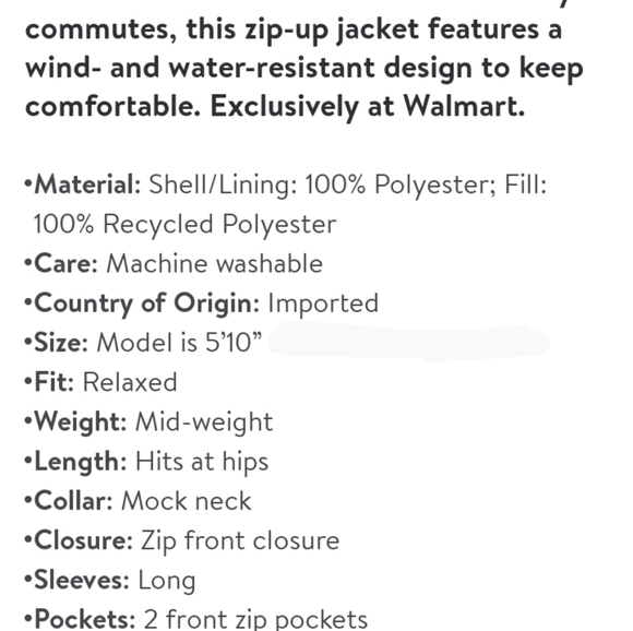 Time and Tru Puffer Jacket - Picture 10 of 10